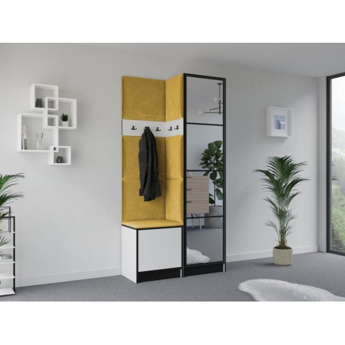 Priekšnama komplekts Eden 11 balts/zelts